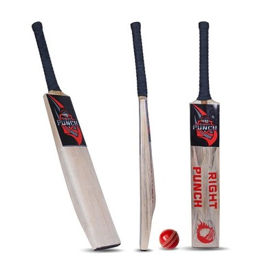 Cricket Hard Ball Bat   Premium Wooden Bat | Short Handle | Professional Leather