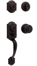 Kwikset Montara Front Door Lock Handle  Deadbolt Set, Venetian Bronze