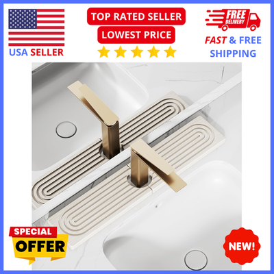 #ad 23.6quot; Stone Faucet Mat – Diatomite Quick Dry Kitchen Sink Splash Guard $22.11