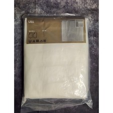 IKEA LILL 2 Panels 110x98" Lace Sheer Transparent Netting White Canopy Curtains