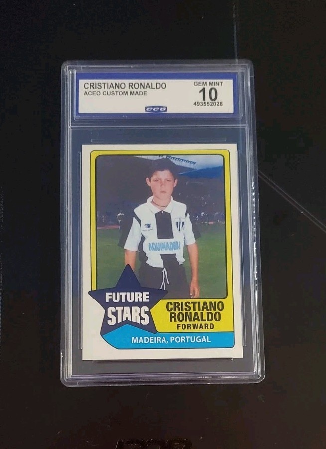 Graded Gem Mint 💎 10 Rookie CRISTIANO RONALDO Youth Star