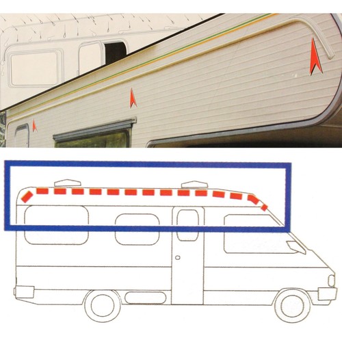 Fiamma Drip Stop 300cm Anti Rain Rail Caravan Motorhome Self Adhesive