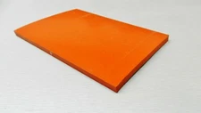 Silicone Rubber Sheet 4x6x1/4 Thick High Temp Solid Red/Orange Grade 4" x 6" 