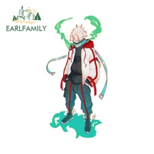 EARLFAMILY 5.1" Okarun Cool Anime Car Decals Auto Body Fridge Vinyl Stickers