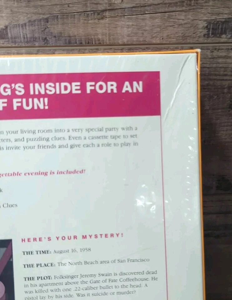 Life of the Party Murder Mystery "The Coffeehouse Murder" 1987 *SELLADO DE FÁBRICA Foto 4 de 4