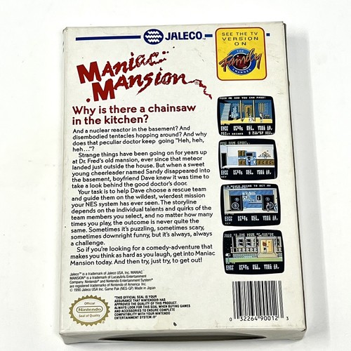 Maniac Mansion Nintendo NES Game Complete CIB w/ Box Poster & Instruction Manual - Picture 21 of 24