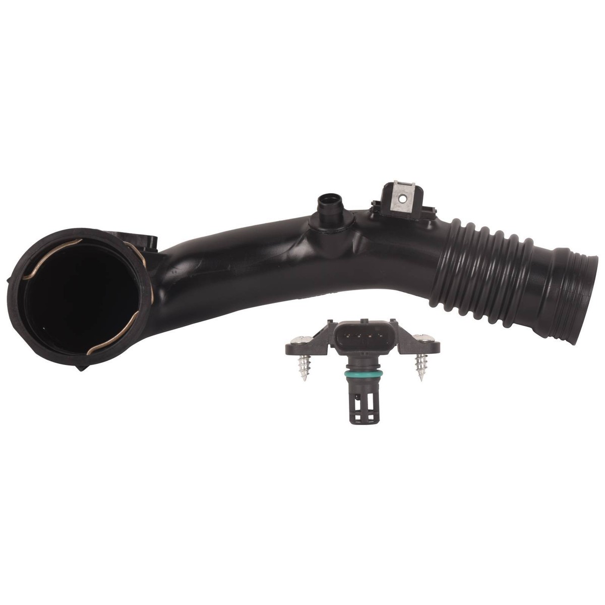  535i / 640i / 740i（N55） Air Turbocharger Pipe Hose Rear Duct w/Sensor Fits BMW 535i 640i