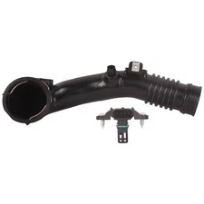 Air Turbocharger Pipe Hose Rear Duct w/Sensor Fits BMW 535i 640i 740i X5 X6 3.0L