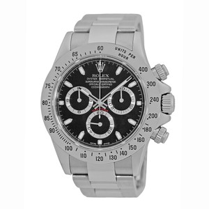 ROLEX Edelstahl 40mm schwarz Daytona Cosmograph 116520 Garantie Box Minty |  eBay