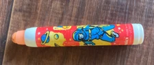Vintage Bensia Rocket Eraser Stackable Eraser Spaceman UFO Stars Missing Cap 80s