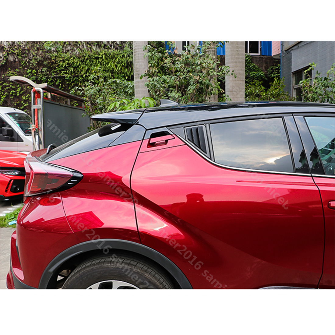 Rear Quarter Panel Window Side Louvers Vent trim For toyota C-HR CHR | eBay