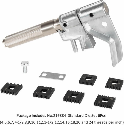 Caoo 7402 Universal Outside Thread Chaser External Thread Repair Tool Use For 1-1/4" To 5" O.D - Foto 9