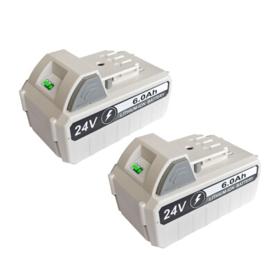 2X 24V Lithium-ion Battery for Snow Joe Sun Joe 24 Volt iON Power  Tool