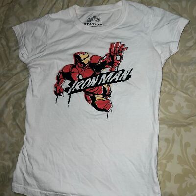 Marvel STATION Iron Man White T-shirt
