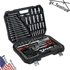 216pcs Tool Kit Socket Wrench Set Portable Manual Repair Tool Set for Home Use
