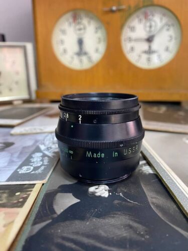 Lente KMZ Jupiter 8 50 mm F/2 negra URSS para montaje de tornillo Fed Zorki Leica M39 - Imagen 7 de 10