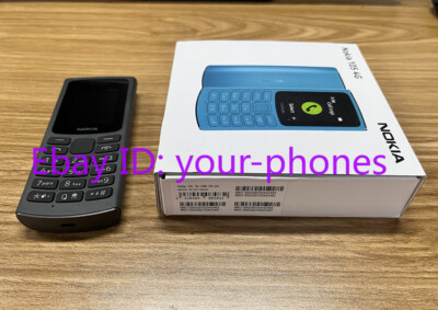Unlocked Nokia 105 4G 2 Colors New Phone 1.8'' 128MB RAM Dual Sim 1020mAh