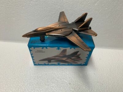 F14 TOMCAT PLANE BRONZE DIE CAST METAL COLLECTIBLE PENCIL SHARPENER NEW / BOX 