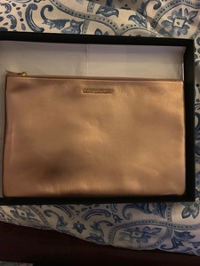 saint laurent gold clutch