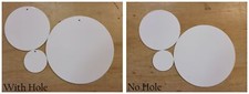 100 Laser Cut White Acrylic Blank Round Discs DIY Crafts Keychains Jewelry Gifts