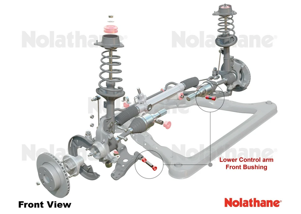 NOLATHANE Front Lower Control arm Inner Bushes for TOYOTA Camry VDV10 1992-1997 - image 4 of 4