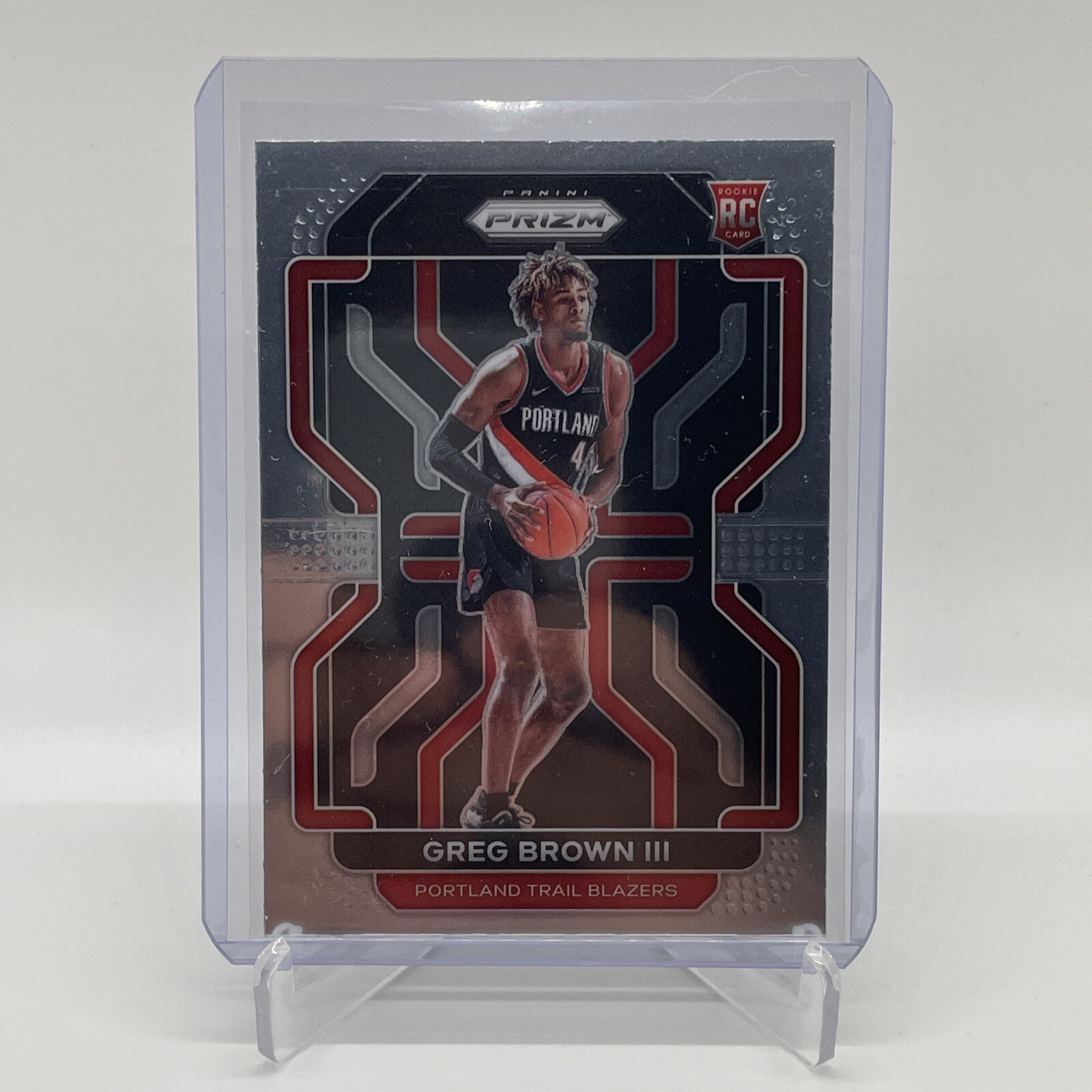 2021-22 PRIZM BASKETBALL GREG BROWN III ROOKIE RC #291 PORTLAND TRAILBLAZERS