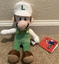 Fire Luigi Plush Super Mario Bros Little Buddy 2012 NWT
