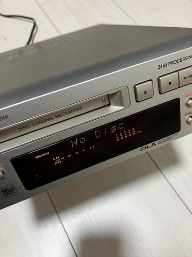 ONKYO MD-105X MiniDisc Recorder Silver Used High Speed Audio Deck Free Ship - Picture 6 of 8