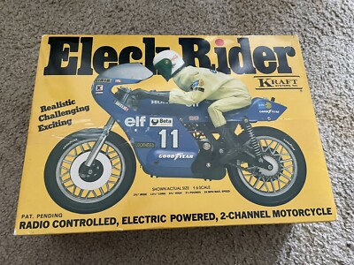 RARE 1979 MOTORCYCLE RC GRAUPNER KRAFT SYSTEMS KYOSHO ELECK RIDER