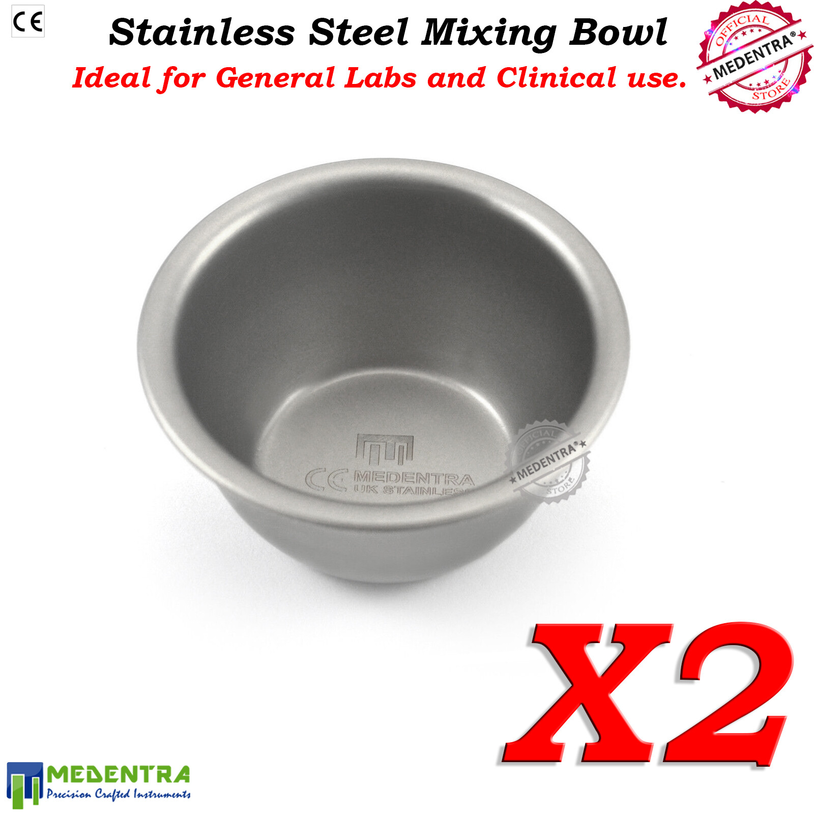 Dental Implant Bowl Bone Mixing Lab Surgical Bowls Medicine Cups Steel