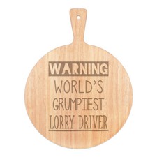 Avertissement World's le Plus Grincheux Camion Conducteur Pizza Tableau Rame En