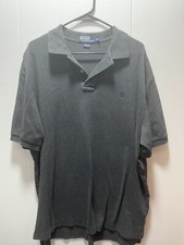 Polo Ralph Lauren Polo Shirt Short Sleeve Cotton Men's Size XL Solid Gray Logo