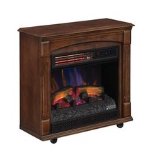 GreenTouch Tinley Rolling Mantel Infrared Electric Fireplace Heater 1500  Watts for sale online | eBay