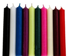 2 Stabkerzen durchgefärbte Kerzen Tafelkerzen Kerzenfarm 180 x 22 mm Farbauswahl