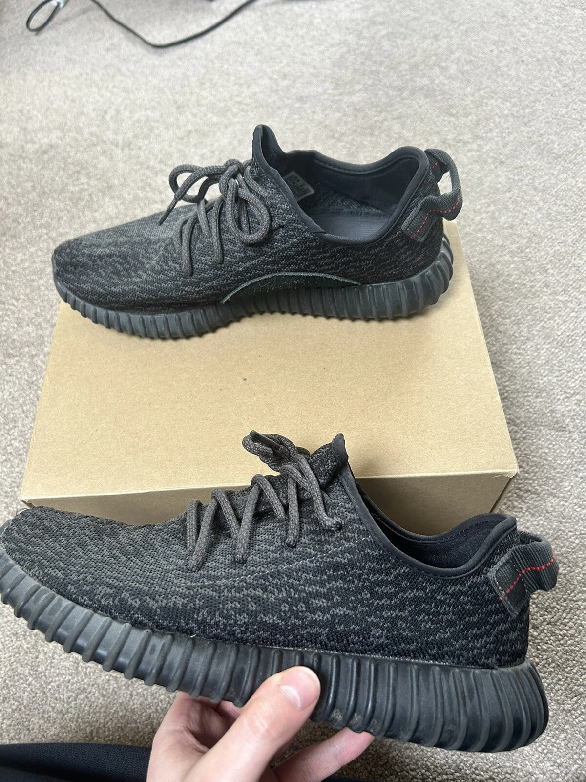 Adidas yeezy boost 350 Pirate nero UK8