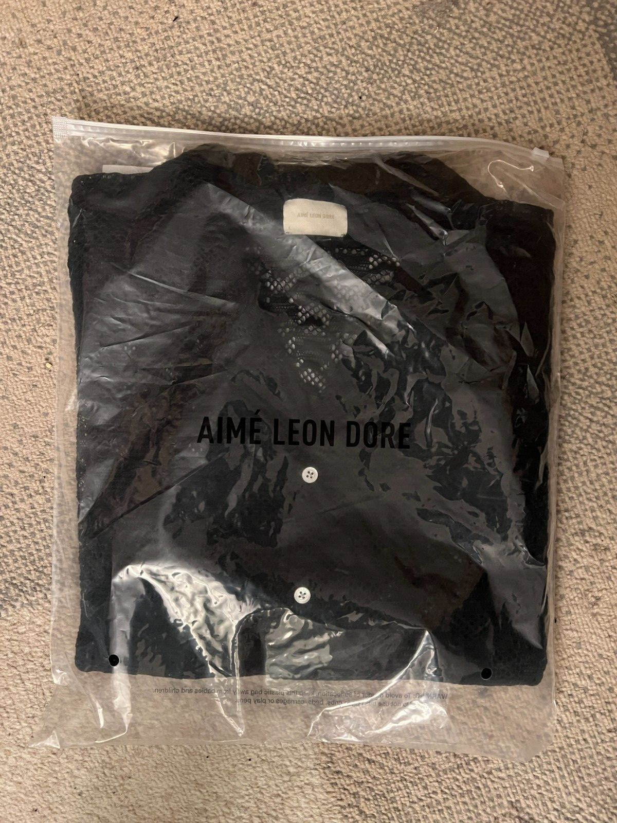 NEW Aime Leon Dore ALD / Rico Shirt size Jet Black Large