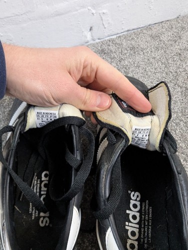 Adidas Kaiser 5 Cup Football Boots Black & White UK8 Good condition - Foto 10 di 12