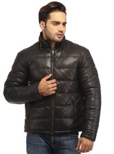 Vanna Moda Leather Jacket, Size: L, Color: Black