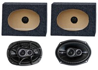 2) Kicker 41dsc6934 6x9 360w Car Speakers + 2) Qtw6x9 Angled 6x9 Speaker Box on sale 2) Kicker 41dsc6934 6x9 360w Car Speakers + 2) Qtw6x9 Angled 6x9 Speaker Box on sale