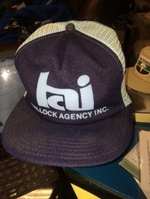 trucker hat baseball cap HALLOCK AGENCY INC. MN lid old school retro