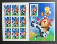 U.S. Stamps SC #3205 Sylvester and Tweety Bird 32¢ Stamp Pane of 10, MNH