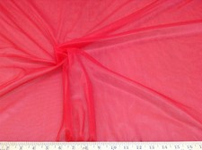 Discount Fabric nylon Tricot Red 15 denier Lustre SheerTM