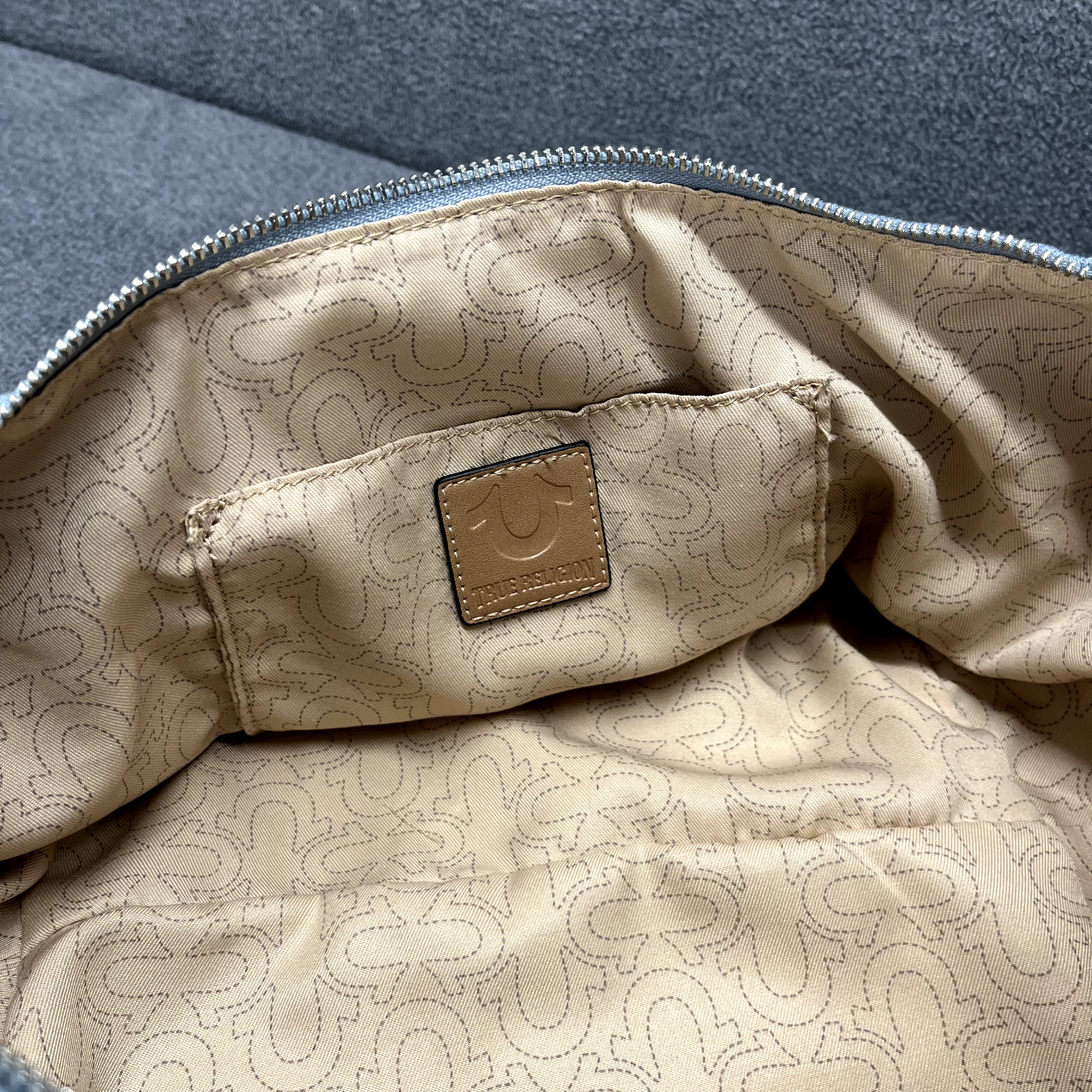 True Religion Boho Crossbody bag Womens Purse Light Blue Shoulder thumbnail 14