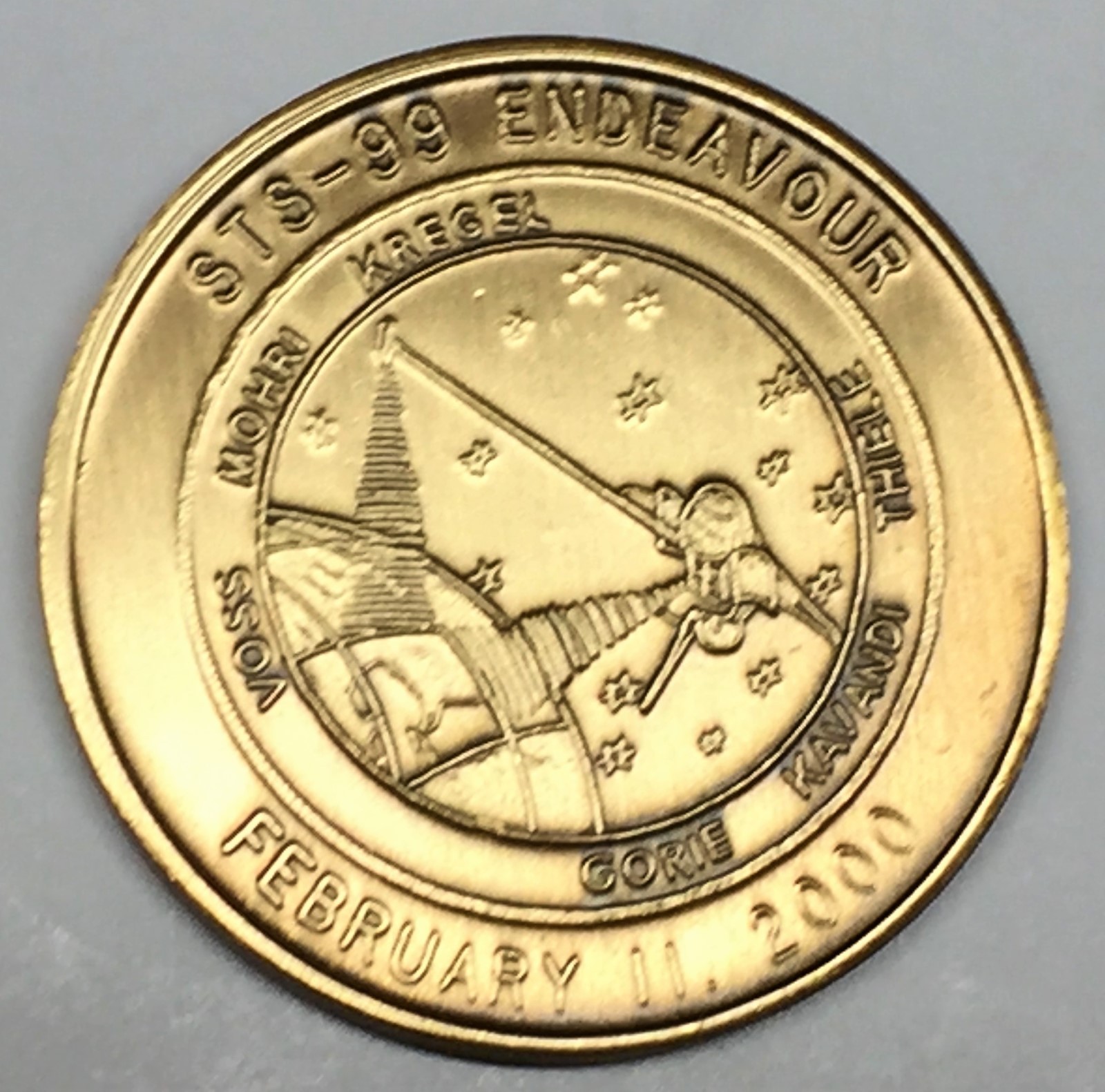 N099 NASA SPACE SHUTTLE COIN / MEDAL, ENDEAVOUR, STS99 eBay