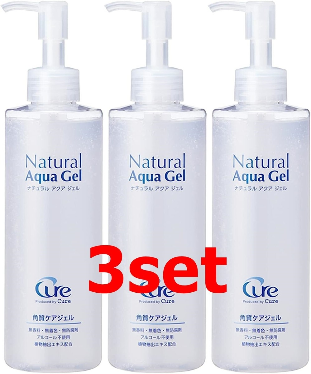 Cure Natural Aqua Gel 250ml x 3bottle, Peeling, Japan, CURE TOYO