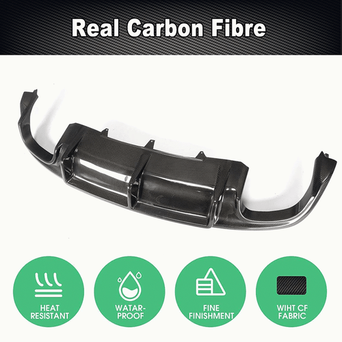 Difusor trasero de carbono para Audi S5 2012-16 parachoques trasero difusor alerón enfoque - Imagen 7 de 11