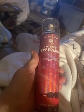 Bath  Body Works TWISTED PEPPERMINT Fine Fragrance Body Mist Spray 8 Oz