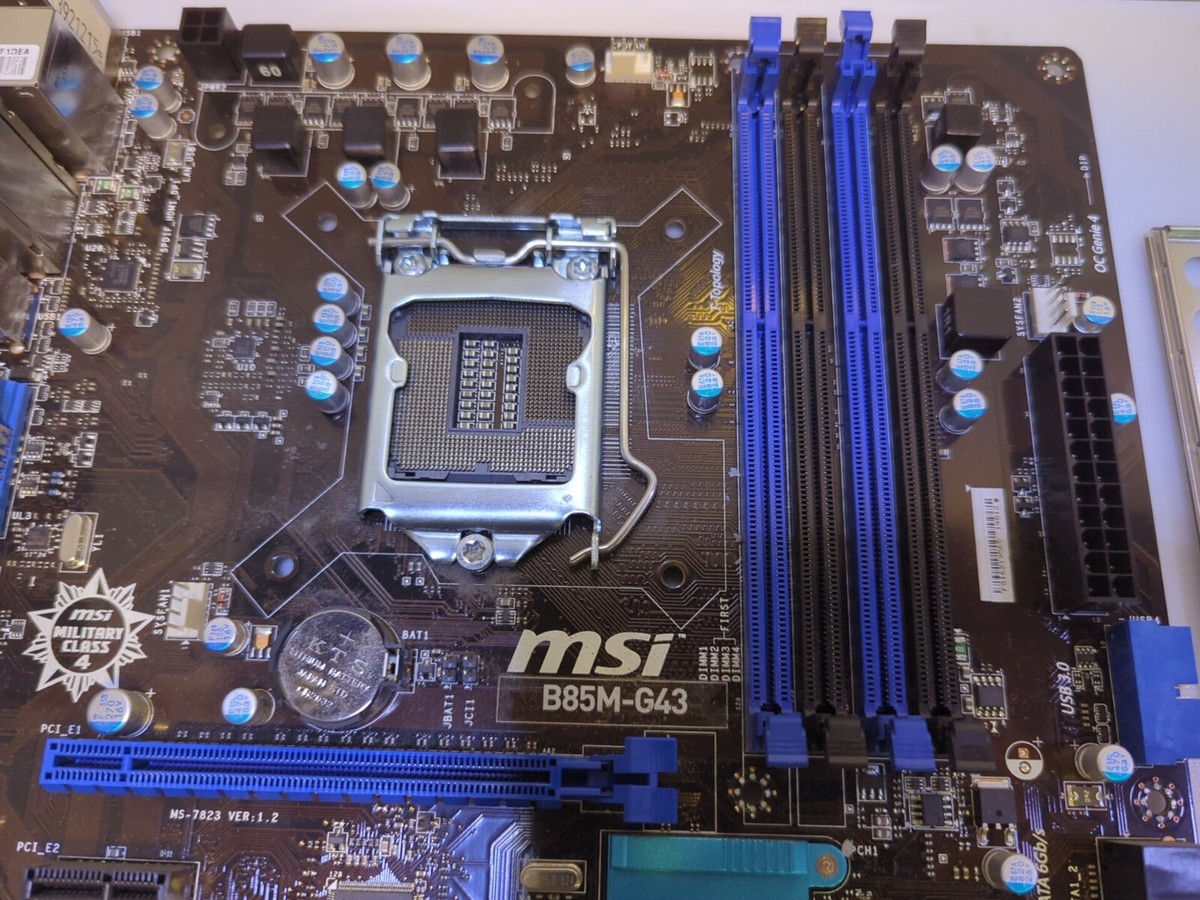 新品箱汚れ】MSI ATXマザーボード B85-G43 LGA1150