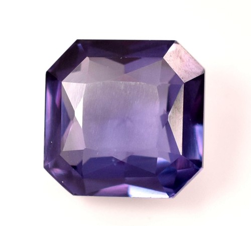 9.40 Ct Color Change Purple to Blue Alexandrite Square Cut Gemstone Certified  - Picture 2 of 5