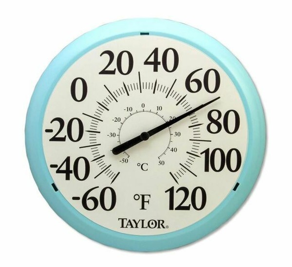 Decorative Large Wall Weatherproof Round Thermometer Indoor Outdoor